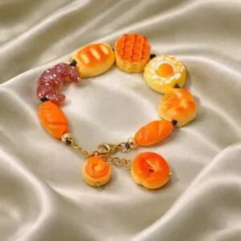 Cute Dessert Charm Bracelet - Bakery Aesthetic Jewelry